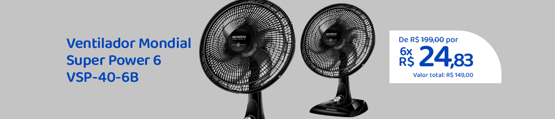 Ofertas da semana - Ventilador de Mesa Mondial