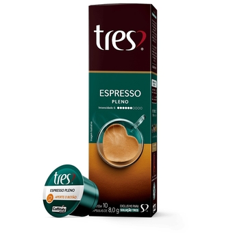 C&aacute;psula Tres Cora&ccedil;&otilde;es Espresso Pleno co...