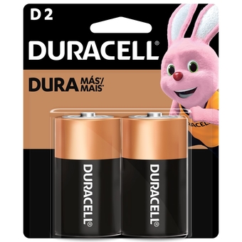 Pilha Alcalina Duracell D 1.5V 2 Unidad...