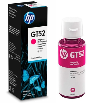 Garrafa de Tinta HP GT52 Magenta Original M0H55AL 8.000 Páginas para HP Deskjet 5822 HP Smart Tank 617 517 514