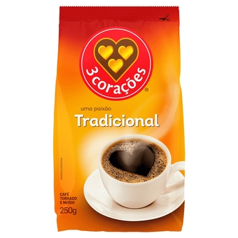 Caf&eacute; Torrado e Mo&iacute;do Tradicional 3 Cora...