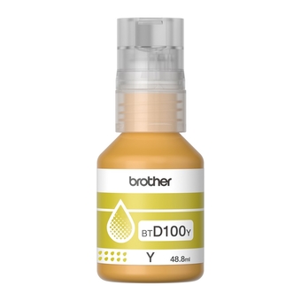 Garrafa de Tinta Brother BTD100Y Amarelo 5.000 Páginas para DCP-T230 DCP-T430W DCP-T436W DCP-T530DW DCP-T730DW DCPT830DW