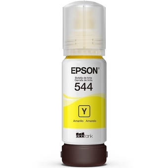 Garrafa de Tinta Epson T544422-BR Amarela 7.500 Páginas para EcoTank L3150 L3250 L3160 L3260 L3560 L5190 L5290 L5590