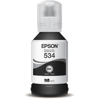 Garrafa de Tinta Epson T534120-AL Preta 6.000 Páginas para EcoTank M1120 M1180 M3180 M3170 M2170 M2120 M2140