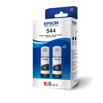 Kit Garrafas de Tinta Epson T544 Preta com 2 Unidades
